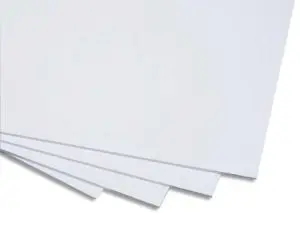 CARTON MOUSSE LOT DE 6 PLAQUES50X65CM EPAISSEUR 3MM COLORIS BLANC CLAIREFONTAINE