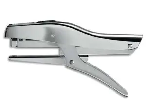 PINCE À AGRAFER REXEL 19 ACIER 94X27X219MM 20F AGRAFES SP19 COLORIS CHROMÉ