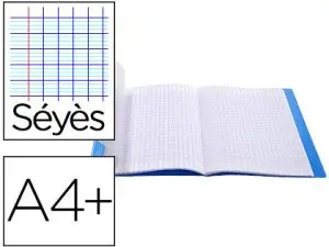 CAHIER À RABAT CONQUÉRANT COUVERTURE POLYPROPYLÈNE 24X32CM 48 PAGES 90G SÉYÈS INCOLORE