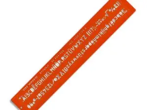 TRACE-LETTRES MINERVA TRACAGE TECHNIQUE 10MM ORANGE