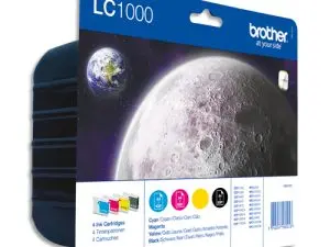 CARTOUCHE BROTHER JET D'ENCRE LC1000VALBP PACK 4 ENCRES