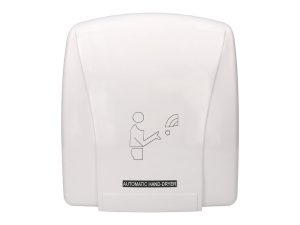 SÈCHE-MAINS Q-CONNECT ÉLECTRIQUE DÉTECTEUR MOUVEMENT 240X205X256MM PUISSANCE 900W 220V COLORIS BLANC