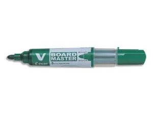 MARQUEUR PILOT V BOARD MASTER RECHARGEABLE POINTE OGIVE TRACÉ 2MM ENCRE LIQUIDE BASE ALCOOL COULEUR VIVE VERT