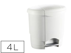 POUBELLE HYGIÉNIQUE PÉDALE + BAC INTÉRIEUR AMOVIBLE IDÉALE SALLE DE BAINS 4L