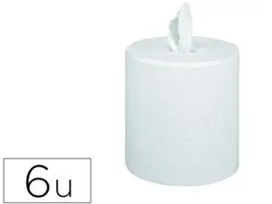 BOBINE ESSUYAGE DÉVIDAGE CENTRALE 20X20CM 450 FEUILLES PRÉDÉCOUPÉES PACK 6 UNITÉS