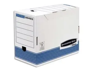 BOÎTE ARCHIVES FELLOWES BANKERS BOX CARTON RECYCLÉ 25X33CM DOS 20CM LOT 10 UNITÉS