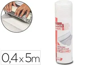 FILM BULLE GPV ROULEAU TRANSPARENT 0,4X5M