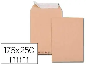 POCHETTE GPV KRAFT 90G B5 176X250MM BOÎTE 500 UNITÉS