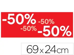 AFFICHE APLI AGIPA -50% 690X240MM