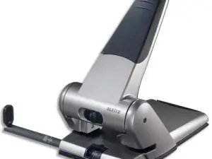 PERFORATEUR LEITZ GROS TRAVAUX CAPACITÉ PERFORATION 65F 2 TROUS COLORIS MÉTAL/NOIR 130X100X220MM