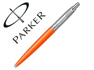 STYLO-BILLE PARKER JOTTER RETRACTABLE POINTE MOYENNE    FINITION ORANGE BRILLANTE     AVEC 1 RECHARGE QUINKFLOW