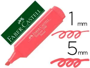 SURLIGNEUR FABER-CASTELL TEXTLINER TL1546 SUPERFLUORESCENT POINTE FEUTRE BISEAUTEE 3 LARGEURS