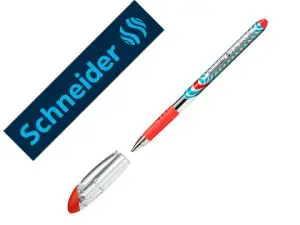 STYLO-BILLE SCHNEIDER SLIDER BASIC VISCOGLIDE TRAIT MOYEN  GRIP CAOUTCHOUC SECHAGE       RAPIDE  NEUTRE EN CO2 COULEUR