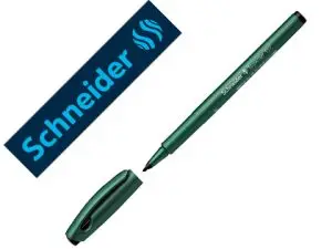 STYLO FIBRE SCHNEIDER TOPWRITER 157 POINTE LARGE    TRAIT 0,8MM CAP-OFF LONGUE    DURÉE COULEUR NOIRE