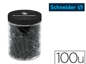 CARTOUCHE D'ENCRE NOIRE SCHNEIDER STANDARD POT 100 UNITÉS