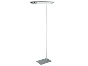 LAMPADAIRE LED MAUL NAOS BASSE CONSOMMATION CLASSE A 5W SOCLE ACIER MAT ALUMINIUM HAUTEUR 190CM COLORIS ARGENTE