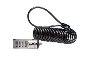 CABLE ANTIVOL KENSINGTON POUR ORDINATEUR PORTABLE A CODE 4  CHIFFRES ANCRAGE BUREAU OU    STRUCTURE FIXE EXTENSIBLE