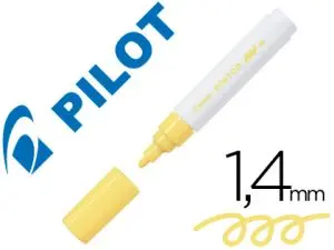 MARQUEUR PILOT PINTOR PEINTURE BASE D'EAU ULTRA-COUVRANTE TOUTES SURFACES POINTE MOYENNE COLORIS JAUNE