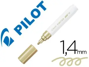 MARQUEUR PILOT PINTOR PEINTUREBASE D'EAU ULTRA-COUVRANTE TOUTES SURFACES POINTE MOYENNE COLORIS OR