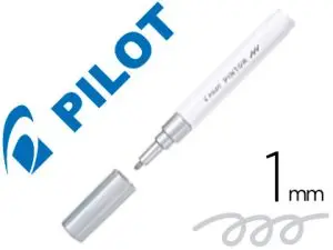 MARQUEUR PILOT PINTOR PEINTURE BAS D'EAU ULTRA-COUVRANTE MULTI SURFACE POINTE FINE RÉSISTANTE COLORIS ARGENT