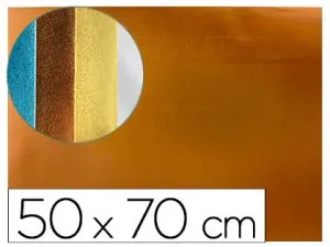 PLAQUE MOUSSE LIDERPAPEL MÉTALLISÉE 50X70CM 60G/M2 ÉPAISSEUR 2MM UNICOLORE ORANGE