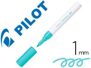 MARQUEUR PILOT PINTOR PEINTURE BASE D'EAU ULTRA-COUVRANTE MULTI SURFACE POINTE FINE RÉSISTANTE COLORIS VERT PASTEL