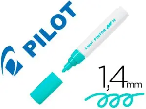 MARQUEUR PILOT PINTOR PEINTURE BASE D'EAU ULTRA-COUVRANTE MULTI SURFACE POINTE MOYENNE RÉSISTANTE COLORIS VERT PASTEL