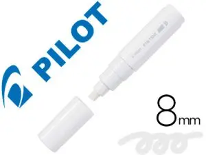 MARQUEUR PILOT PINTOR PEINTURE BASE D'EAU ULTRA-COUVRANTE MULTI SURFACE POINTR LARGE RÉSISTANTE COLORIS BLANC