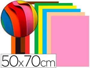 PLAQUE MOUSSE LIDERPAPEL PAILLETÉE 50X70CM 60G/M2 ÉPAISSEUR 2MM COLORIS ASSORTIS