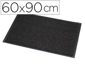 TAPIS PAPERFLOW ABSORBANT MICROFIBRE ET POLYPROPYLÈNE 60X90CM COLORIS ANTHRACITE