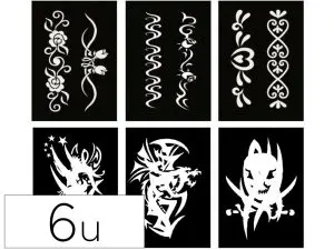 POCHOIR ADHESIF PW INTERNATIONAL TRIBAL          700X100MM 6 UNITES