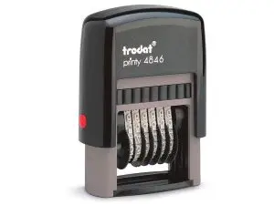 NUMEROTEUR TRODAT AUTOMATIQUE PRINTY T4846 ENCRIER 6/4911   ENCRAGE NOIR