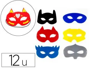 MASQUES DE FIL SODERTEX THEME L'ECOLE DES HEROS 1MM 6       MODELES 100-180MM + 300MM 12  PCS 6 COLORIS ASSORTIS