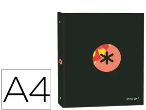 CLASSEUR ANTARTIK TRENDING TOPIC 2020 4 ANNEAUX EN D 40MMA4+ REMBORDÉ COLORIS NOIR