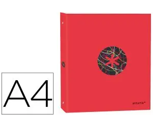 CLASSEUR ANTARTIK TRENDING TOPIC 2020 4 ANNEAUX EN D 40MMA4+ REMBORDÉ COLORIS ROUGE