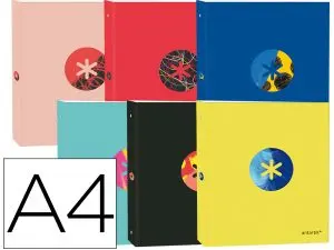 CLASSEUR ANTARTIK TRENDING TOPIC 2020 4 ANNEAUX EN D 40MMA4+ REMBORDÉ COLORIS ASSORTIS