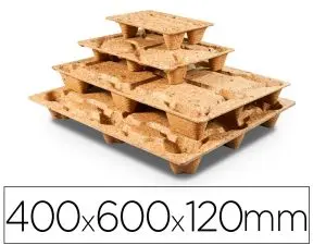 PALETTE MOULÉE ANTALIS AGRÉMENT SANITAIRE CONFORME NORME PEFC PROTECTION HUMIDITÉ 40X60X12CM CHARGE 250KG