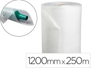 FILM MOUSSE ANTALIS POLYÉTHYLÈNE FLEXIBLE DENSITÉ 50G ANTICHOC ANTI-VIBRATIONS ÉPAISSEUR 2CM 1200MMX250M COLORIS BLANC