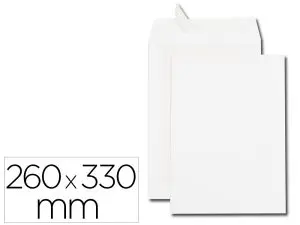 POCHETTE GPV DOS CARTON VELIN BLANC 120G 24 260X330MM BANDE PROTECTION COINS RENFORCES BOITE 100 UNITES