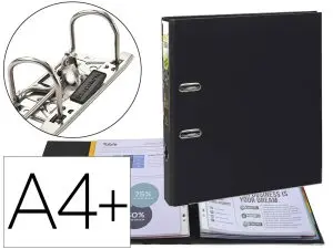CLASSEUR À LEVIER EXACOMPTA PREM'TOUCH A4+ POLYPROPYLÈNE DOS 50MM COLORIS NOIR