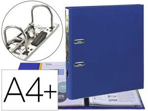 CLASSEUR À LEVIER EXACOMPTA PREM'TOUCH A4+ POLYPROPYLÈNE DOS 50MM COLORIS BLEU FONCÉ