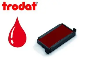 CASSETTE ENCRAGE TRODAT 6/4910C POUR TAMPON PRINTY 4810/4910/4836/4910TA COLORIS ROUGE