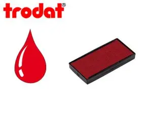 CASSETTE ENCRAGE TRODAT 6/4913C POUR TAMPON PRINTY 4913/4913T/4953 COLORIS ROUGE
