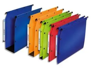 DOSSIER SUSPENDU ELBA POLYPRO ULTIMATE ARMOIRE H275MM ENTRAXE 330MM FOND 50 COLORIS BLEU  BOÎTE 10 UNITÉS