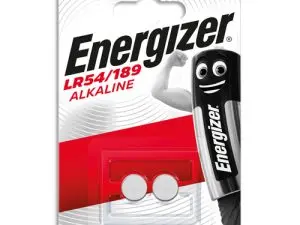 PILE ENERGIZER MINIATURE APPAREILS ÉLECTRONIQUES I.C.E. LR54 1.5V BLISTER 2 UNITÉS