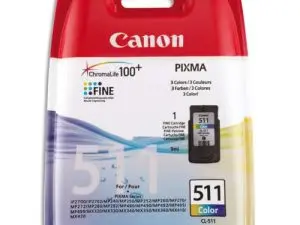 CARTOUCHE CANON JET D'ENCRE 2972 B001-CL511 TÊTE+ENCRE 3 COULEURS CYAN/MAGENTA/JAUNE 240P