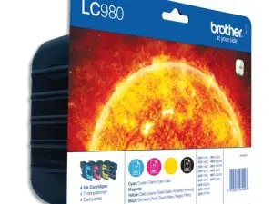 CARTOUCHE BROTHER JET D'ENCRE LC980VALBP PACK 4 ENCRES