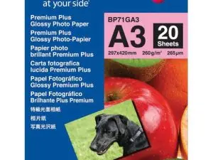 PAPIER PHOTO BROTHER BRILLANT A3 260G/M2 PAQUET 20 FEUILLES