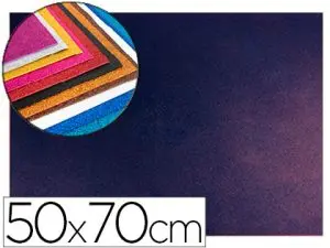 PLAQUE MOUSSE LIDERPAPEL PAILLETEE DIM. 500X700MM      60G/M2 EPAISSEUR 2MM BICOLORE ROUGE BLEU