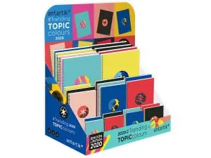 PRESENTOIR DE COMPTOIR MIXTE 24 CAHIERS ANTARTIK TRENDING TOPIC 2020 FORMAT A4 A5 A6
